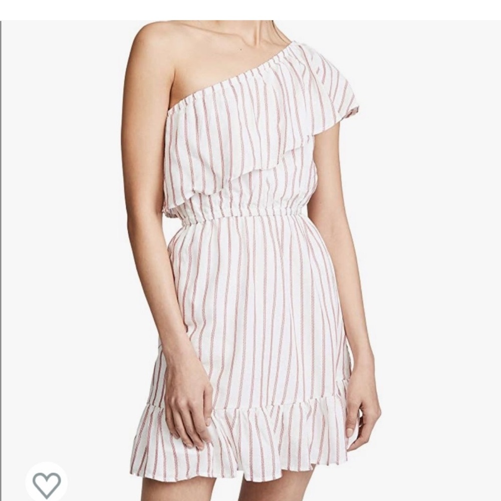 BB DAKOTA Sweet Tart One Shoulder Striped Dress